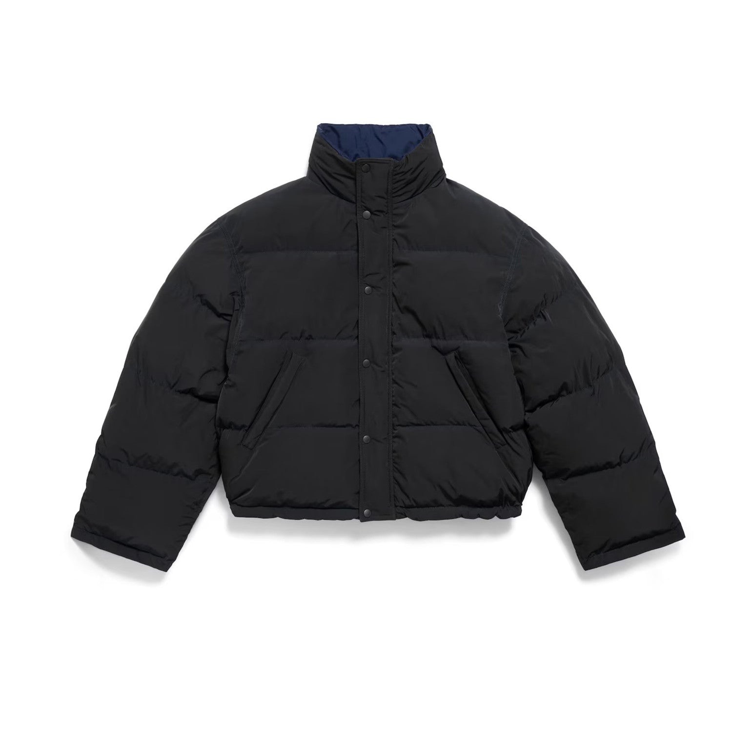 Balenciaga Men's Women's Loop Sports Icon Solid Color Zipper Loose Reversible Puffer Down Jacket #71871