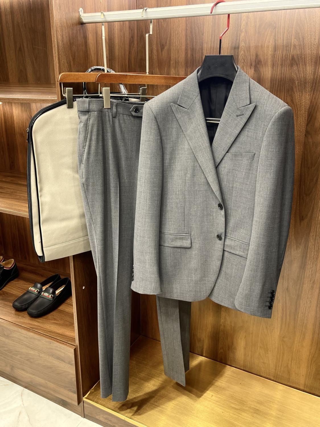 Dior Men's Spring And Summer Fashion Gentleman Wool Suit Jacket Casual Temperament Pants Suit   Ngvp #8636