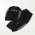 Chrome Hearts Men's Autumn and Winter Solid Color Long Sleeve T-Shirt Stretch Sweatpants Pants Set Suit #76427