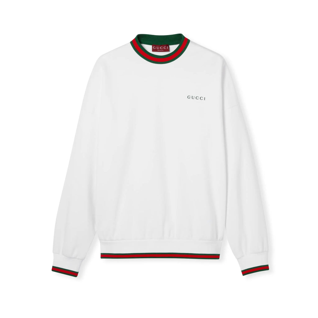 Gucci Men's And Women's Spring/fall Fashion Casual Crewneck Pullover Hoodie With Color Blocked Collar Logo And Letter Embroidery Long Sleeve Sweatshirt #79288