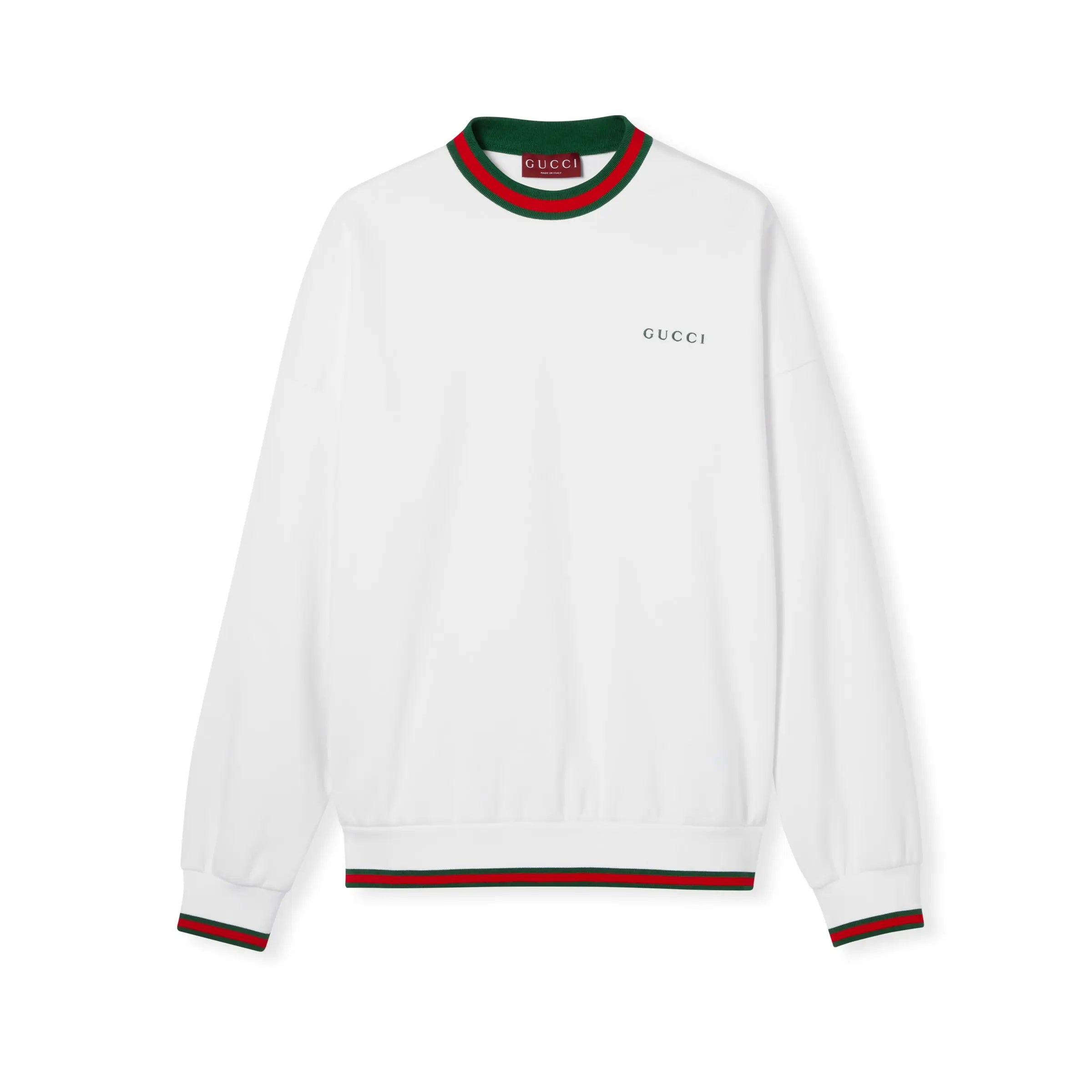 Gucci Men's And Women's Spring/fall Fashion Casual Crewneck Pullover Hoodie With Color Blocked Collar Logo And Letter Embroidery Long Sleeve Sweatshirt #79288