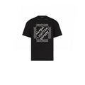 Louis Vuitton Men's Women's Spring And Summer Pearl Decoration Embroidery Black Casual Temperament Round Neck Short Sleeve Body Shirt #98525
