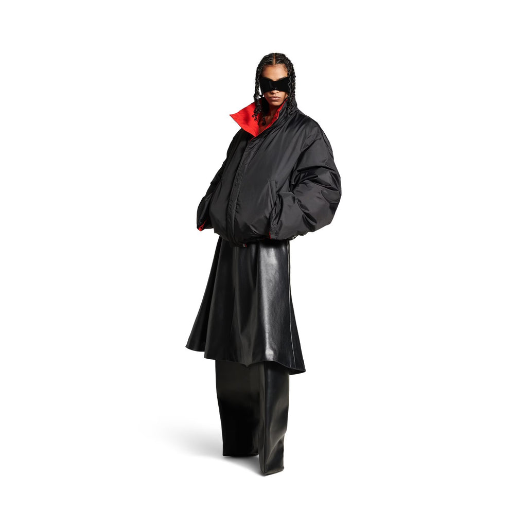 Balenciaga Men's And Women's Winter Retro Solid Color Reversible Loose Short Down Jacket Coat Ngvp #9731