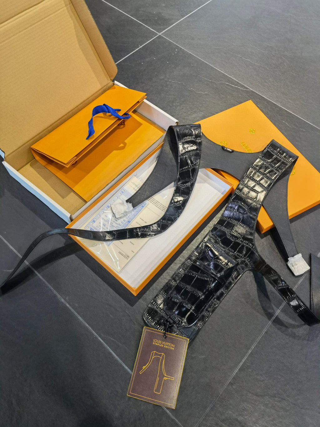 Louis Vuitton Leather Printed Vest With Accessories #22172