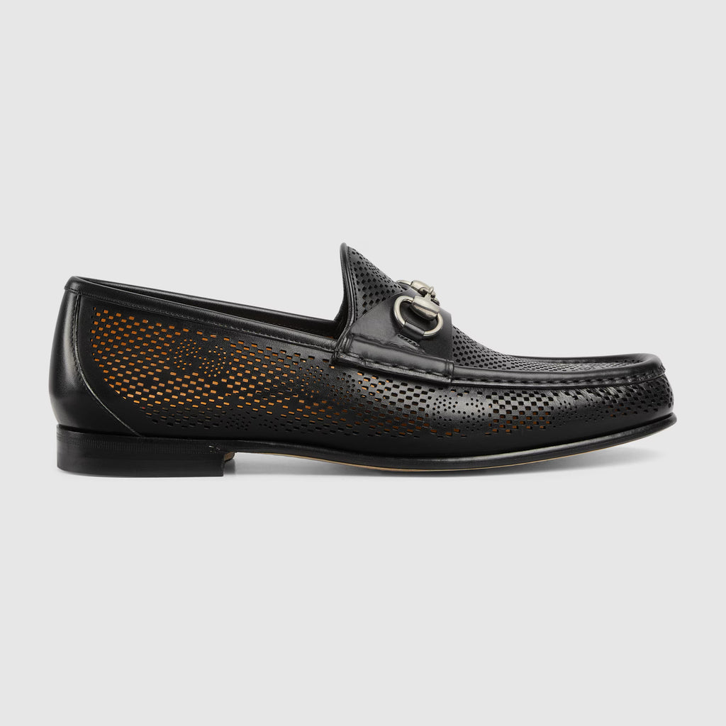 Gucci Decorative Horsebit Buckle Men's Loafers Spring And Summer Fashion Hollow Out Comfortable Breathable Flat Shoes #76854