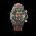 Rolex Men's Matte Black Skeleton Dial Mechanical Watch #97467
