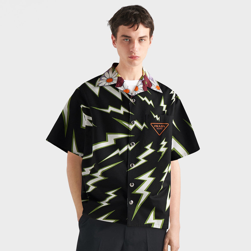 PRADA Timecapsule Printed Cotton Shirt #378085