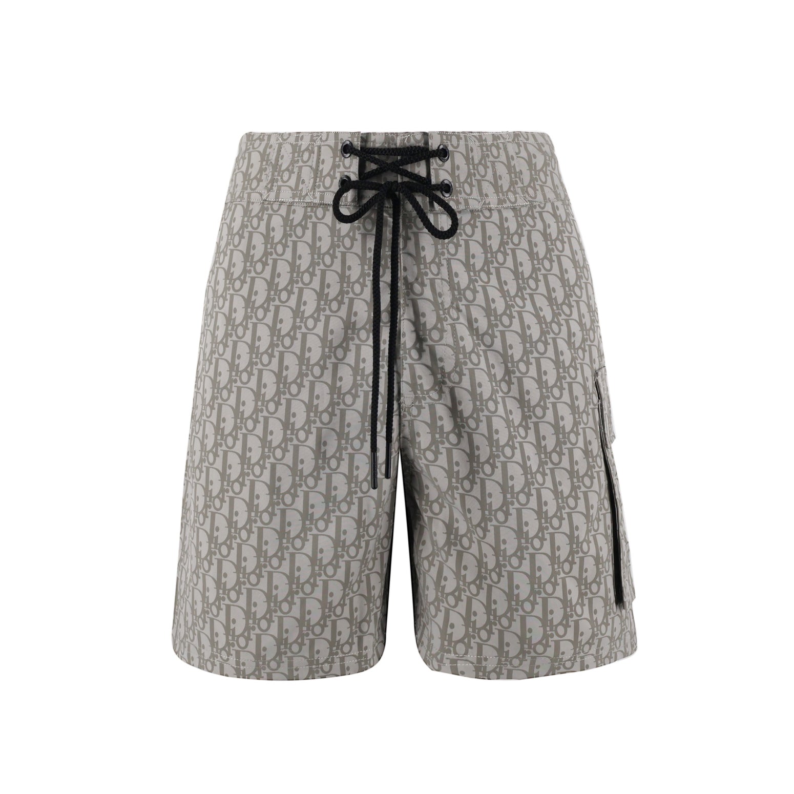 Dior Men's Summer Solid Colour Letter Print Lace Up Casual  Straight Swimming Shorts #77469