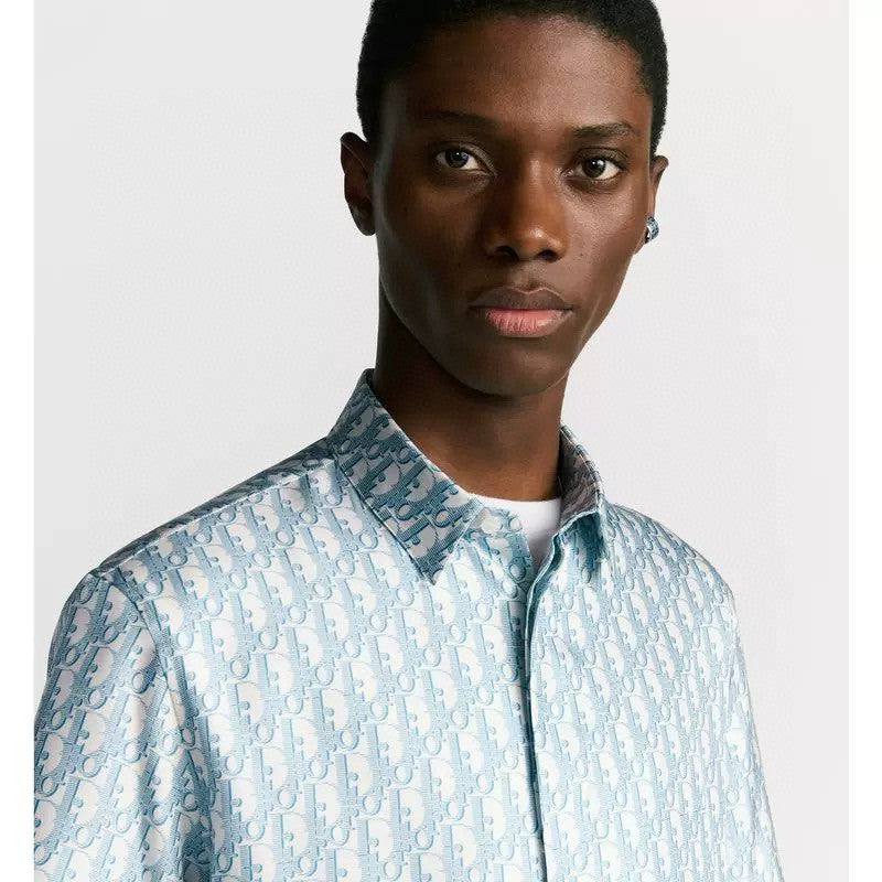 Dior Men's Summer Solid Color Letter Printed Single Breasted Short Sleeve Shirt Shorts Set Suit #76284