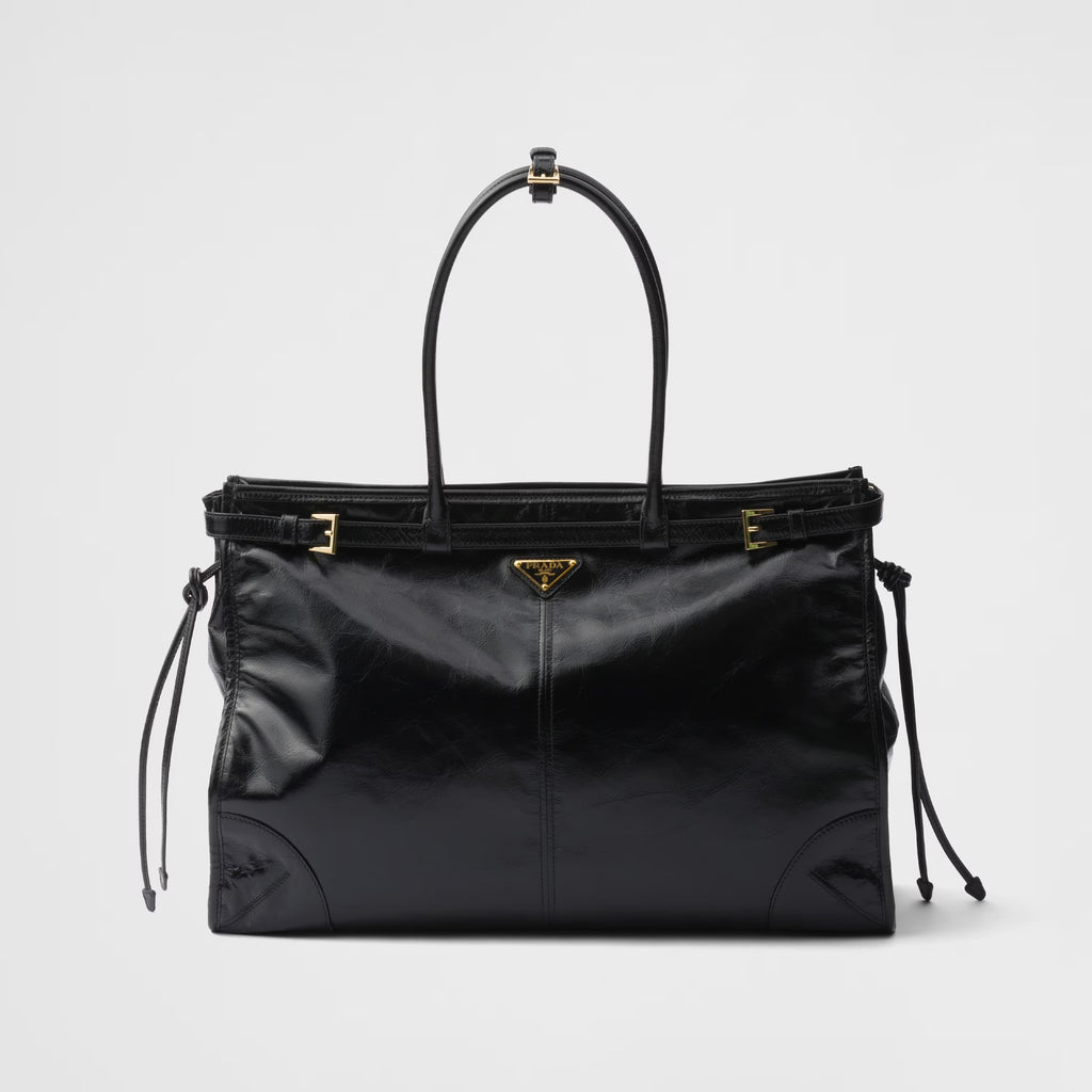 Prada Bonnie Soft Lux Women's Series Solid Color Oil-Waxed Leather Logo Handbag Casual Crossbody Bag Bags #77824