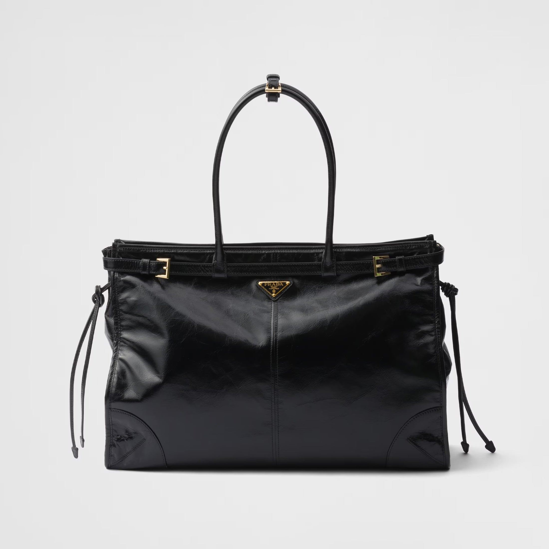 Prada Bonnie Soft Lux Women's Series Solid Color Oil-Waxed Leather Logo Handbag Casual Crossbody Bag Bags #77824
