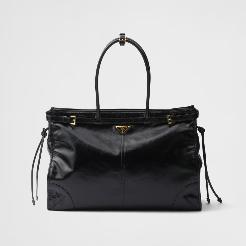 Prada Bonnie Soft Lux Women's Series Solid Color Oil-Waxed Leather Logo Handbag Casual Crossbody Bag Bags #77824