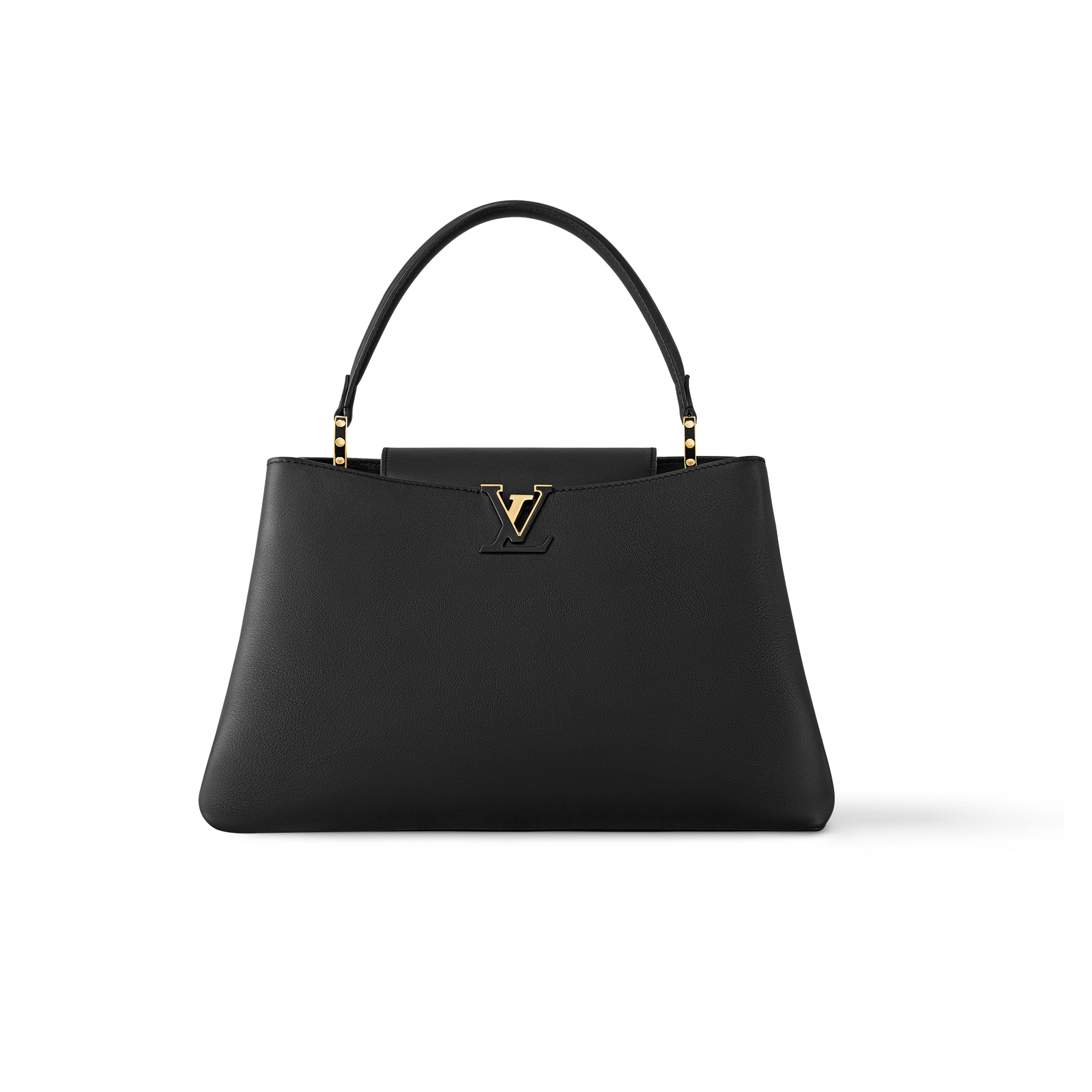 Louis Vuitton CAPUCINES SOUPLE  Women's Fashion Classic Solid-Color Leather Logo Handbag Shoulder Bag Bags M24879 #78857