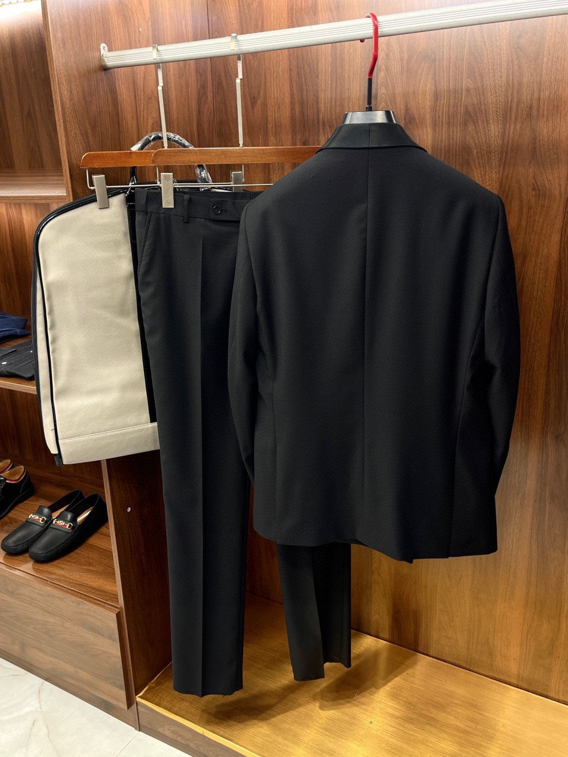 Dior Men's Spring And Autumn Solid Color Lapel Wool Long Sleeve Blazer Jacket Casual Solid Pants Ngvp #9641