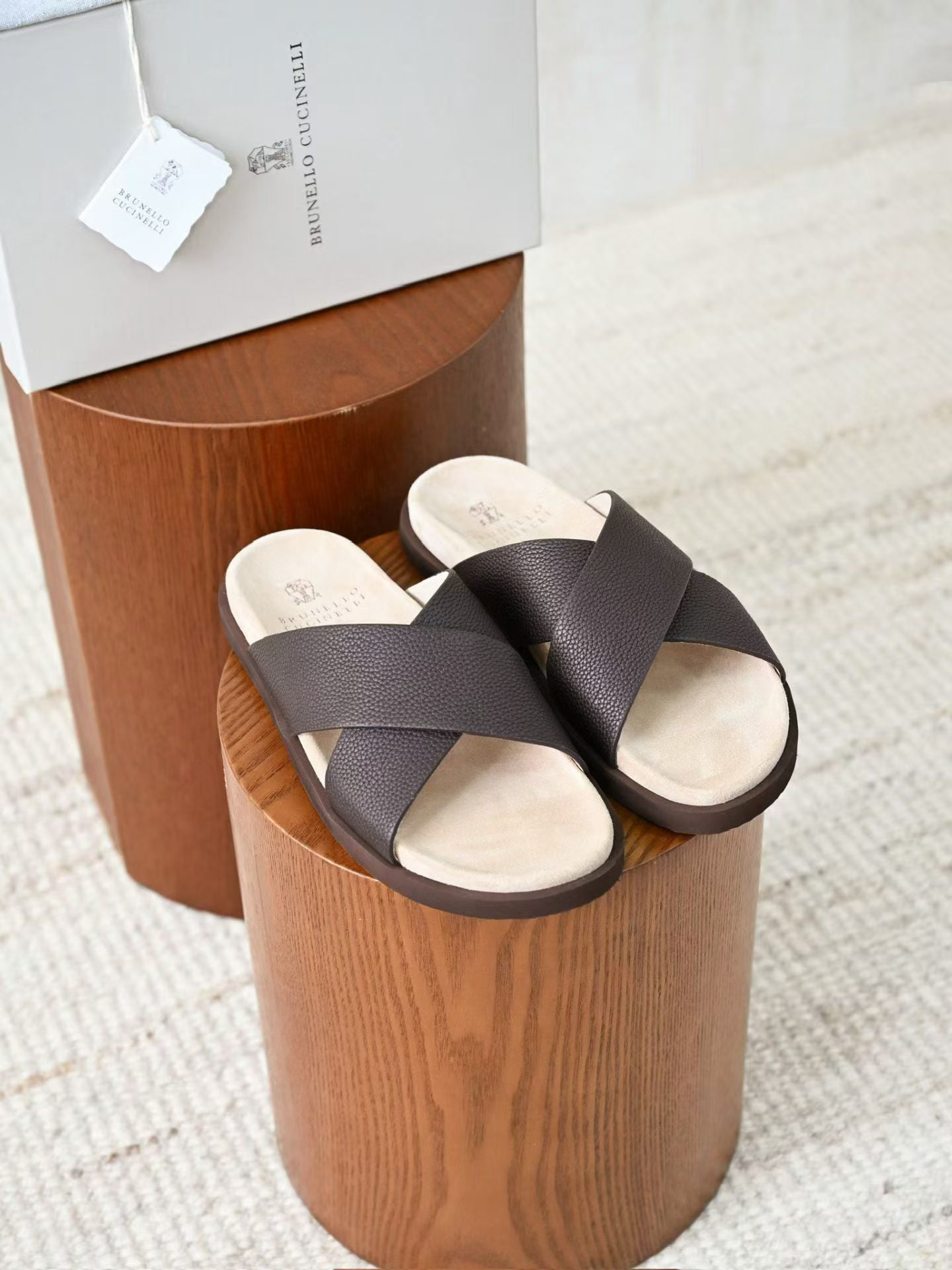 Brunello Cucinelli Leather Sandals #378896