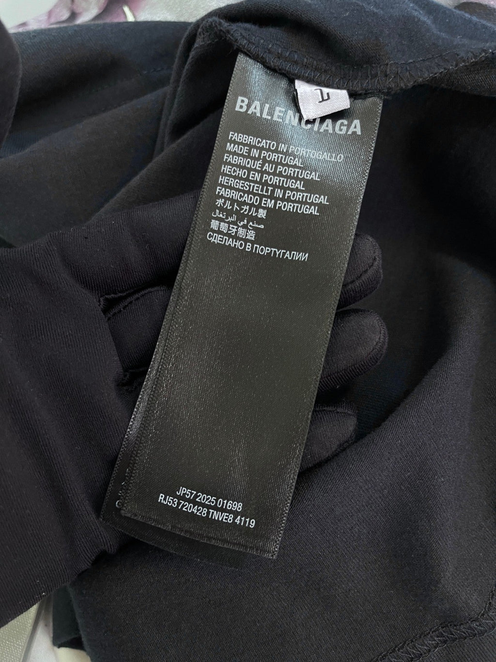 Balenciaga Men's and Women's Summer Portrait Printed Solid Colour Round Neck Cotton Short Sleeve T-Shirt #76598