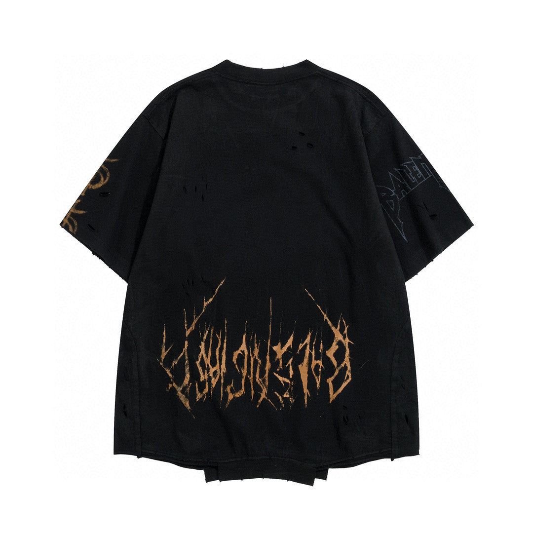 Balenciaga Graffiti Raglan Short Sleeve T-Shirt #94883