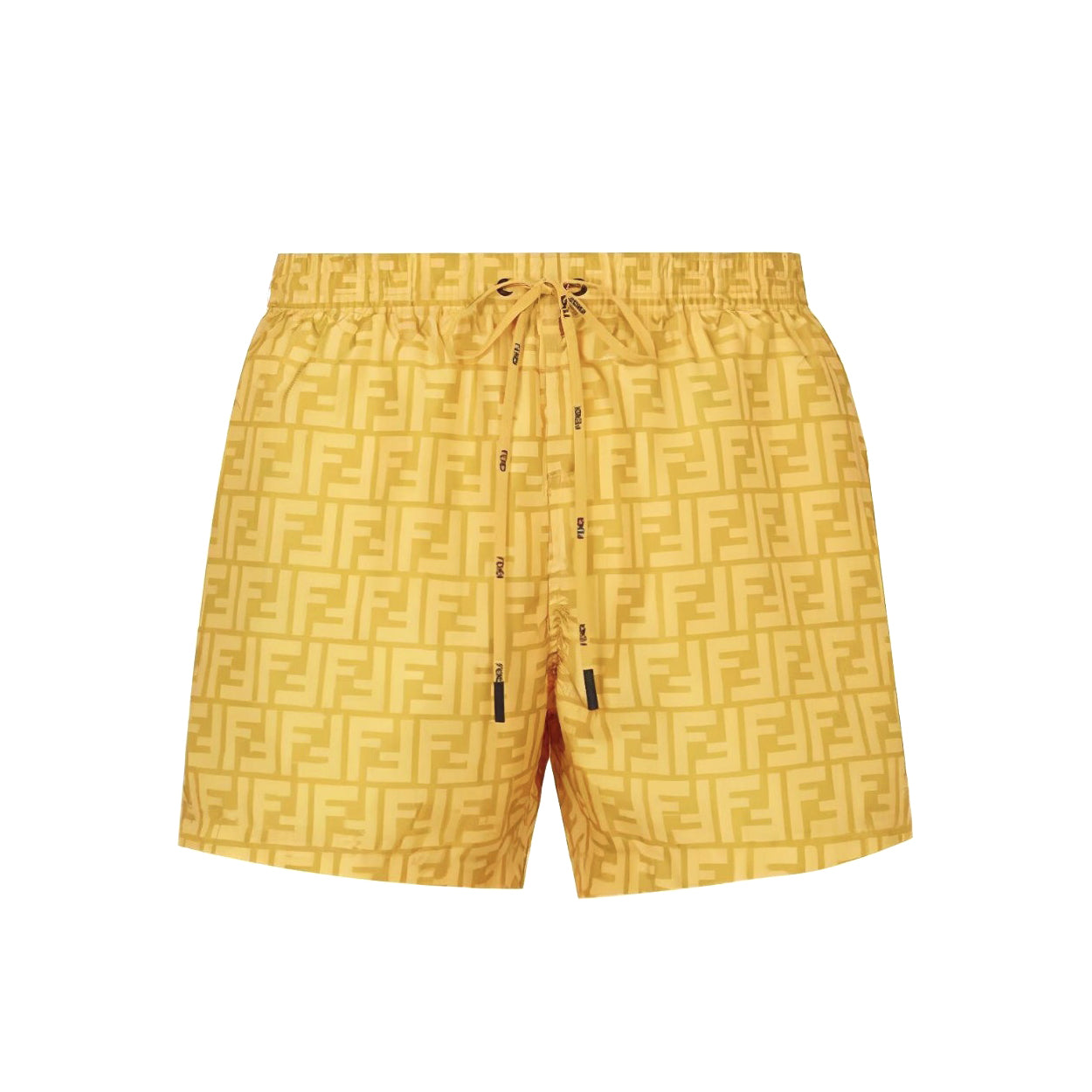 Fendi Men's Summer Solid Colour Letter Logo Print Bermuda Shorts #76237