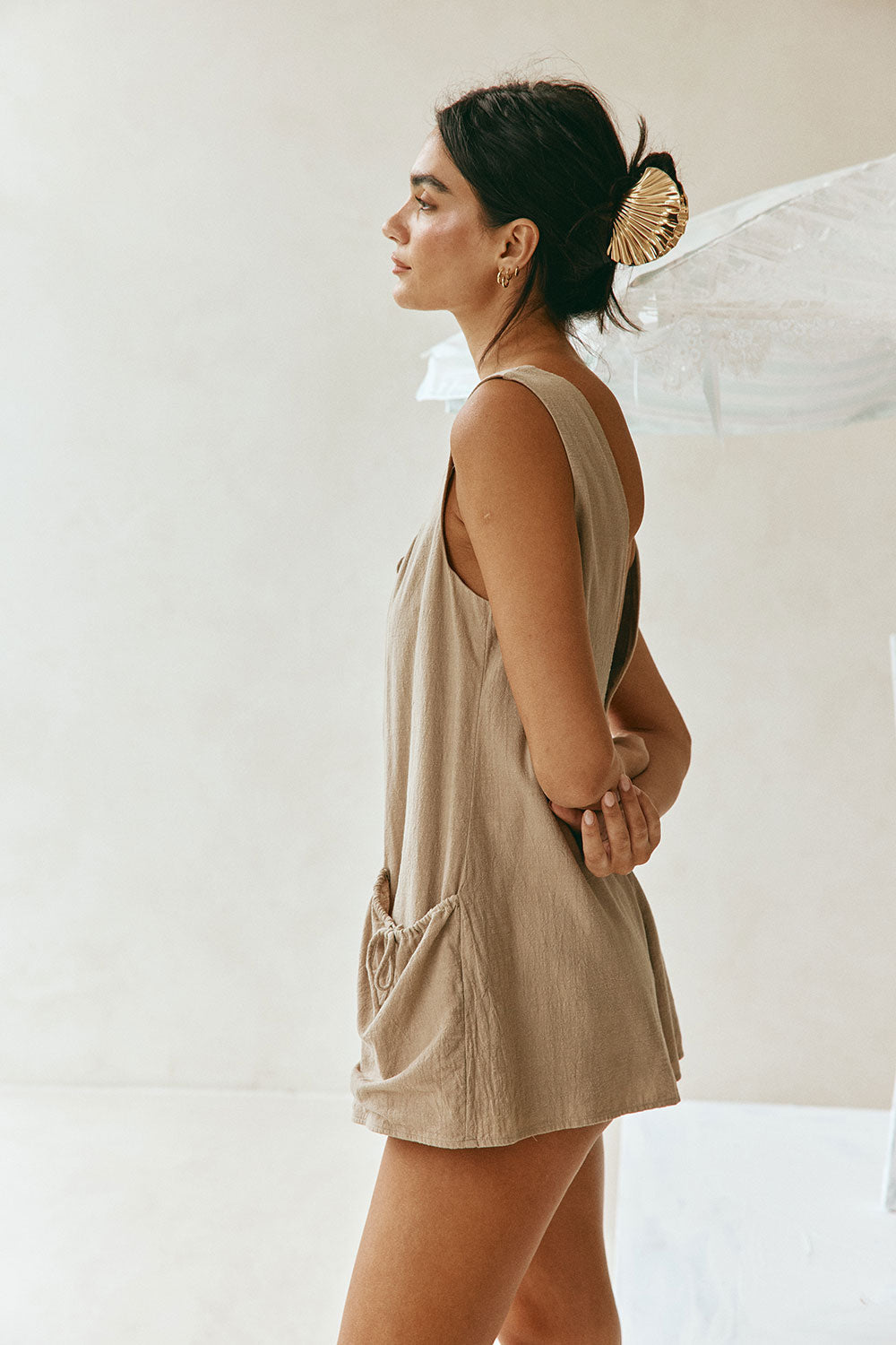 Brita Playsuit - Khaki