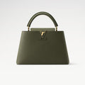Louis Vuitton CAPUCINES BB Handbag M25474 Army Green Chip Capucines Small Handbag Taurillon Leather Monogram Floral Pattern Modern Clutch Tote Bag Crossbody Bag #195563