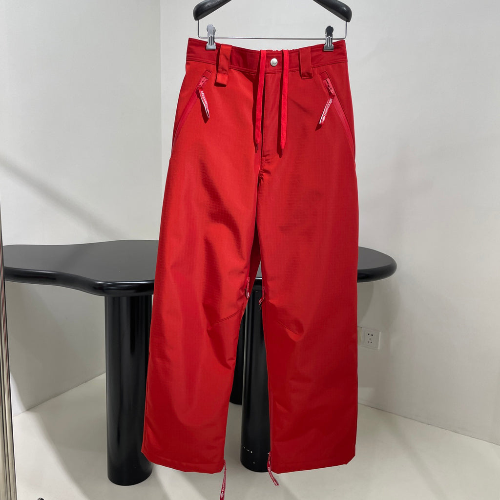 Balenciaga Men's Fall And Winter Composite Elastic Nylon Hooded Drawstring Zipper Long Sleeved Ski Jacket Waist Tie Ski Pants Suit Set #74285