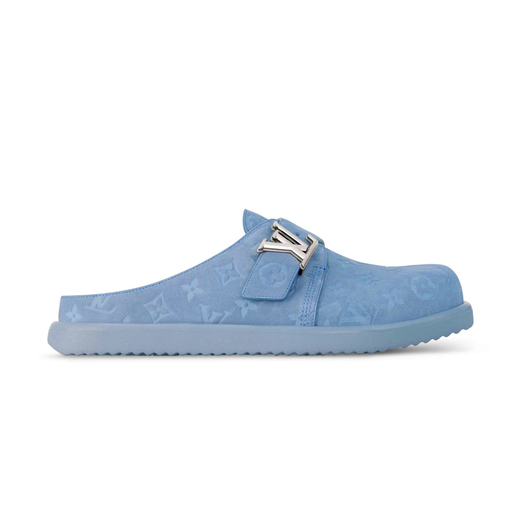 Louis Vuitton LV Easy Mule Men's And Women's Summer Solid Color Letter Print Suede Leather Birkenstock Shoes #77925