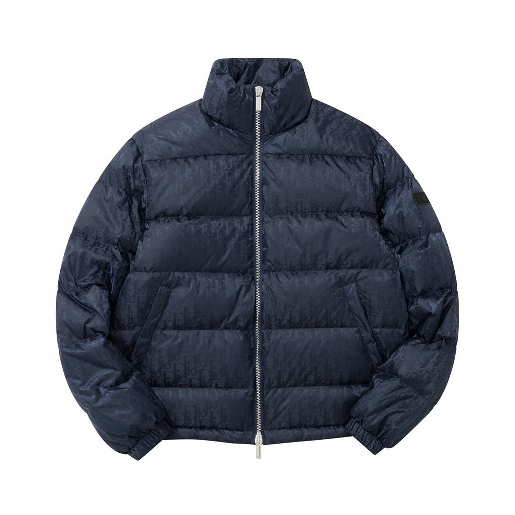 Dior Oblique Long Sleeve Zip Puffer Down Jacket #96496