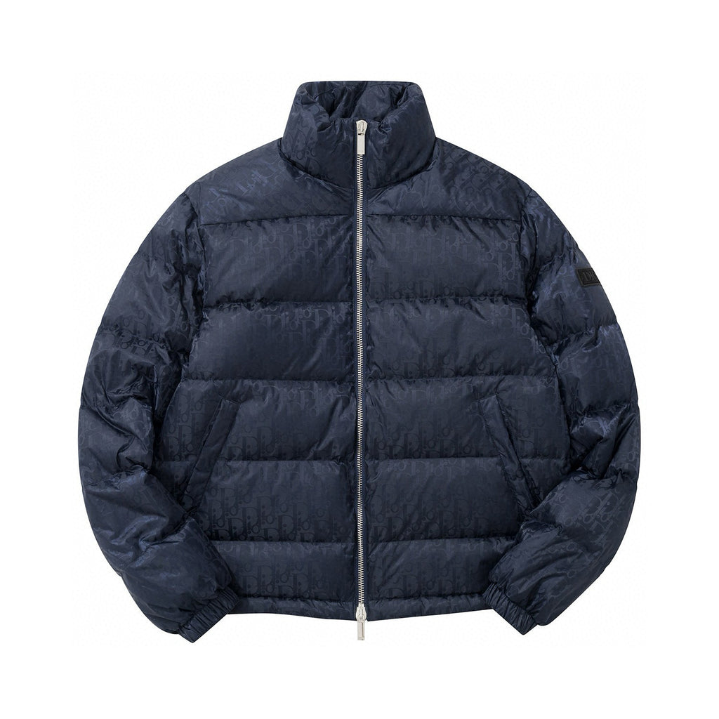 Dior Oblique Long Sleeve Zip Puffer Down Jacket #96496