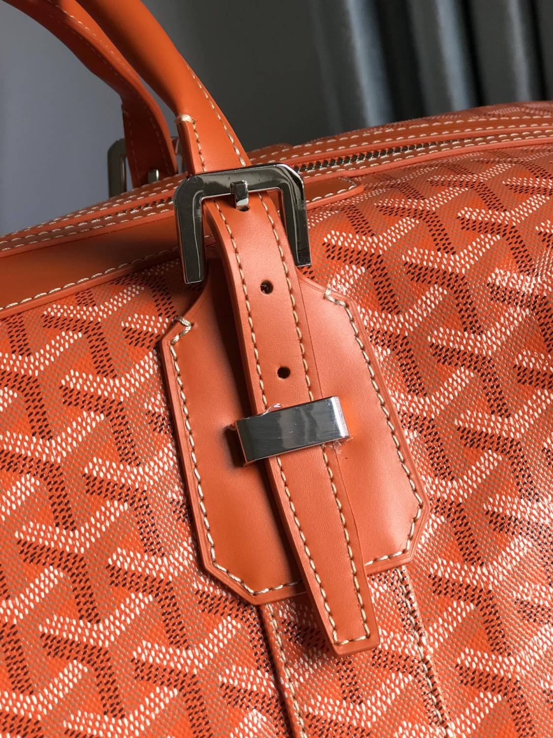 GOYARD Bowling45 Men's And Women's Fashion Classic All-over Print Zipper Closure Canvas Leather Oversized Travel Bag Bags BOWLIN045TY33CL33P #78364
