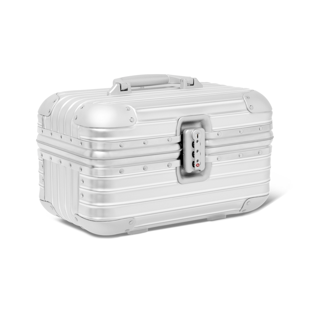 RIMOWA Aluminum Travel Vanity Case in Silver #379431