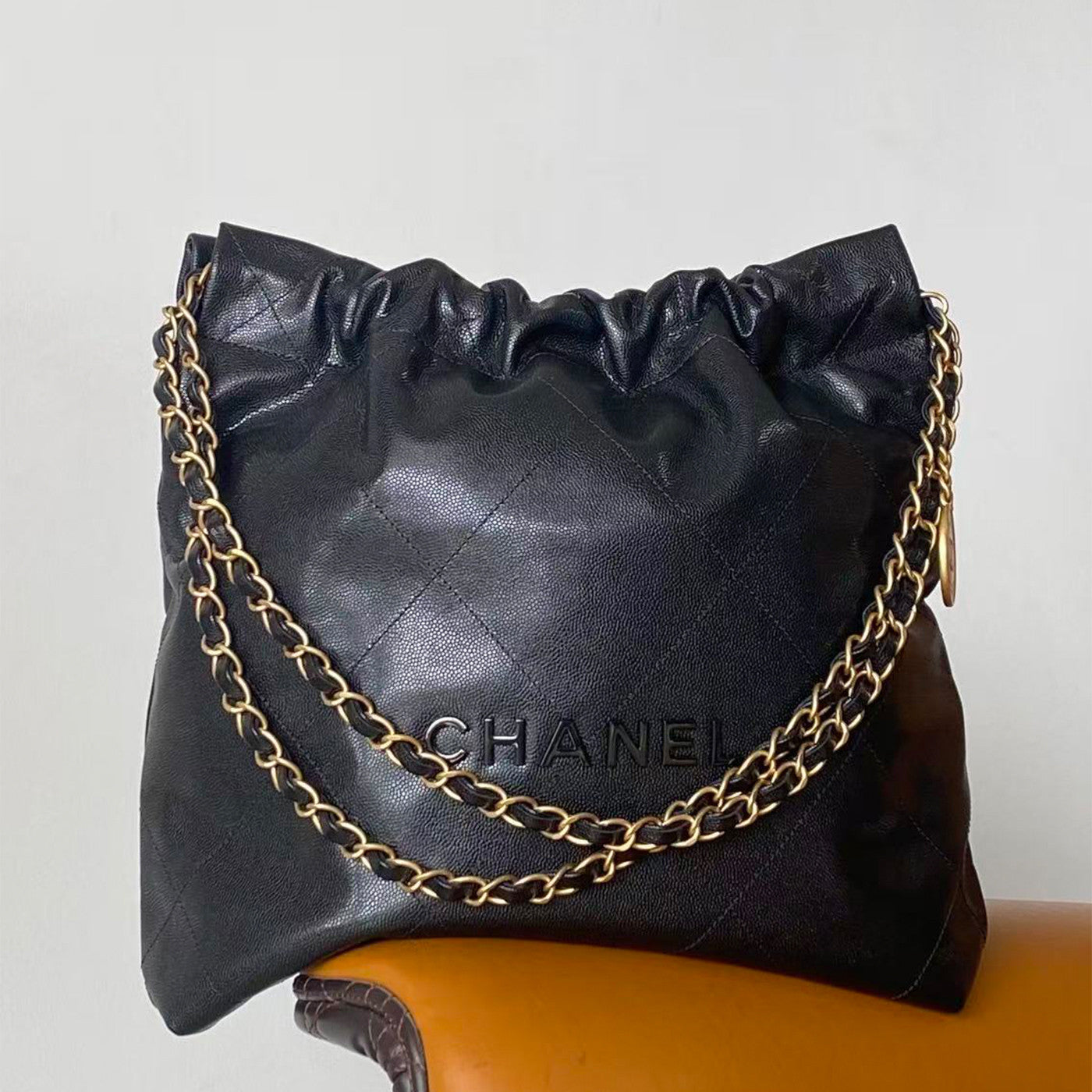 Chanel Small Bags 30 X 30 X 8 X 37 CM Collection Link Women's Classic Gold And Silver Buckle Luxury Chain Tote Bag Bags Metallic-colored Leather Tends To Fade Easily #193551