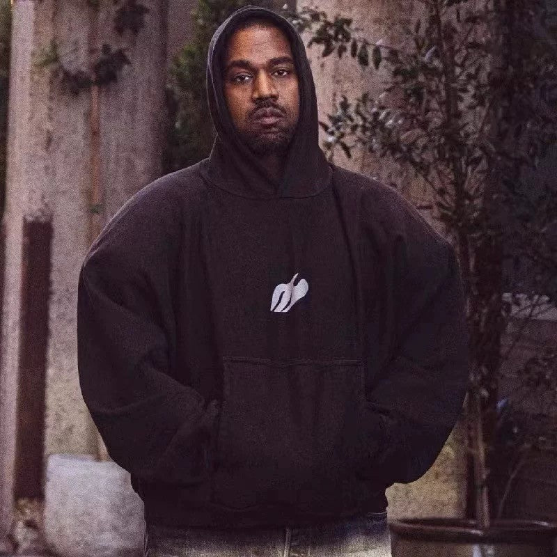 Yeezy Kanye Reflective Hooded Sweatshirt Loose High Street American Tide Hip Hop Hoodie Men's Spring and Autumn Fashion Pullover Sweatshirt Ngvp #1882