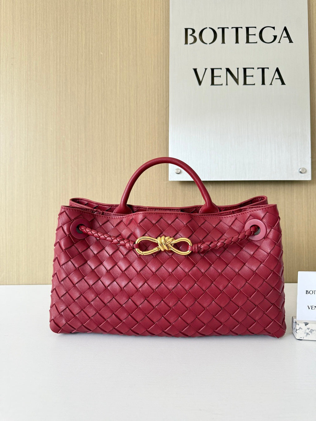 Bottega Veneta East-West Andiamo Chain Top-Handle Bag #329590