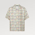Louis Vuitton x Tyler MONOGRAM Printed Single-Breasted Mulberry Silk Loose Solid Color Summer Short Sleeve Shirt #71978