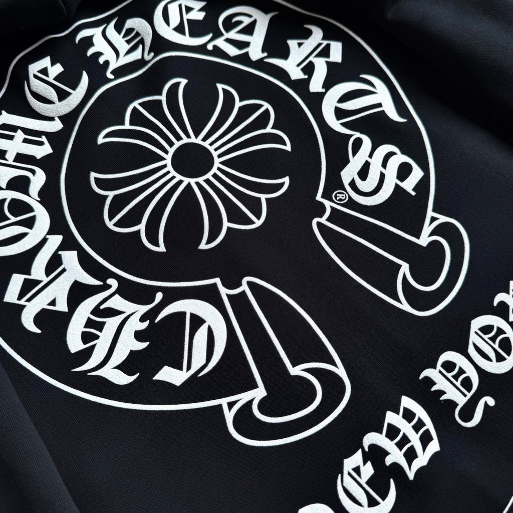 Chrome Hearts 925 Sterling Silver Hardware Classic Horseshoe City Limited Zipper Sweatshirt #333192