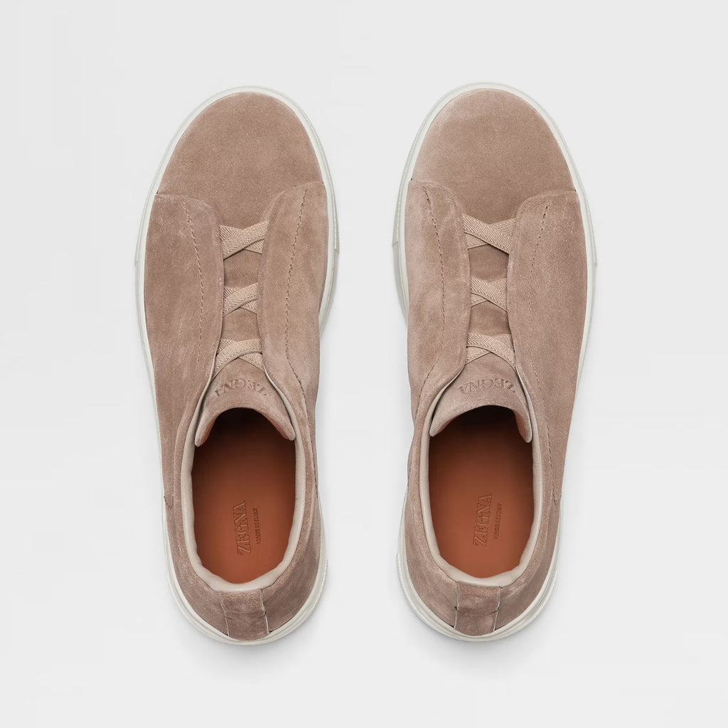 Ermenegildo Zegna Triple Stitchâ„?Men's Fall/Winter Fashion Luxury Casual Flat Low-Top Suede Loafers Shoes #79421