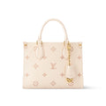 Louis Vuitton ONTHEGO Women's Letter Logo Printed Leather Tote Bag Shopper Tote Handbags Bags #77454