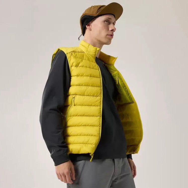 Arcteryx Men's Fall/Winter Fashion Casual High Neck Zipper Sleeveless Thermal Vest #79431