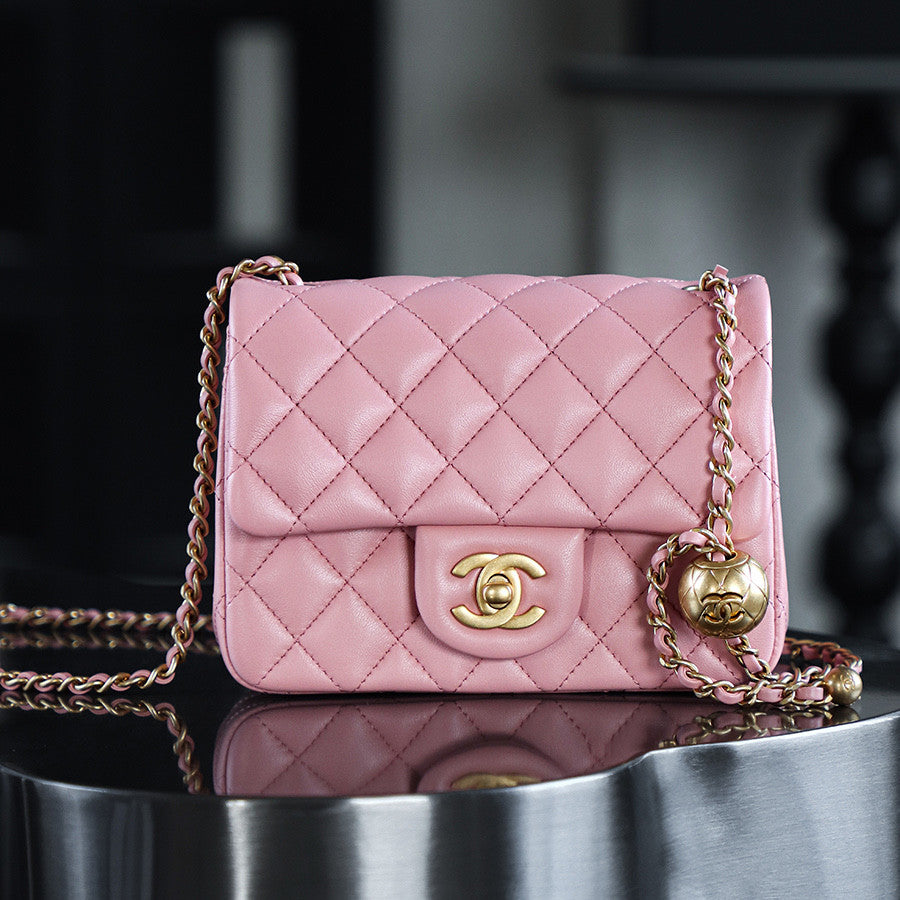 Chanel Flap Bag Small Golden Ball. Single Shoulder Messenger Bag Multicolor Double Size Leather Bags #77345
