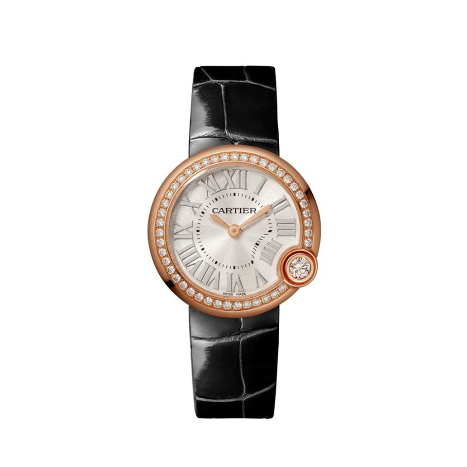 Cartier Black Strap Decorative Watch #21921