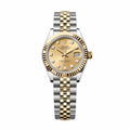 Rolex Women's Log-type Series Automatic Mechanical Movement Water-resistant Diamond-encrusted Green Dial Stainless Steel Bracelet 31mm Watch #77786