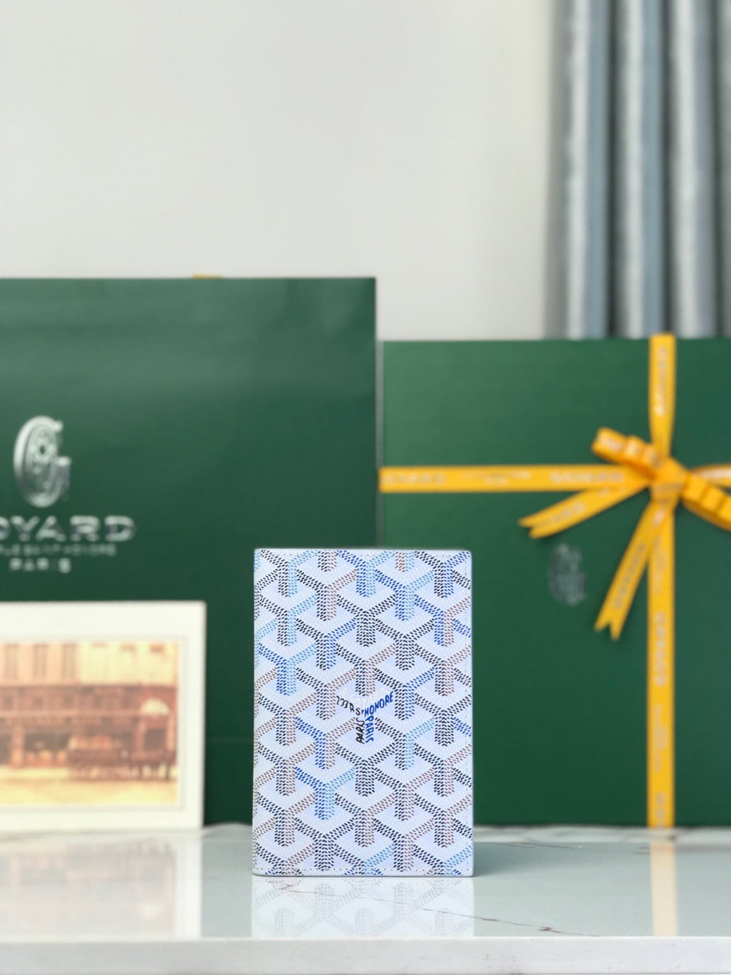 Goyard 2026 Limited Edition GRENELLE Passport-Sized Four-Season Colorful GOYARDINE Canvas Card Holder Bag Bags #196796