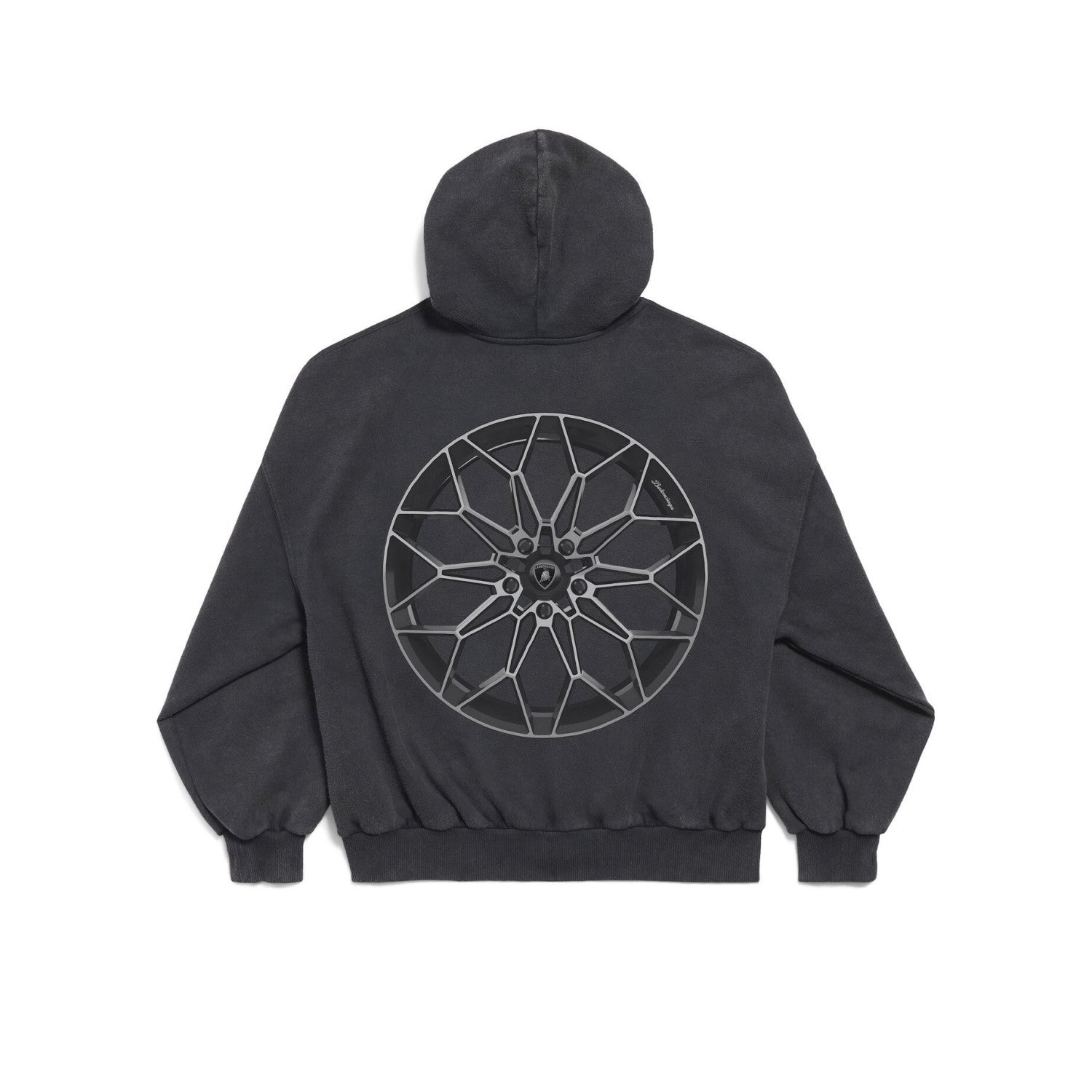 Balenciaga Automobili Lamborghini Hoodie Men's Spring/Autumn Solid Color Classic Printed Zipper Sweatshirt Pullover Hoodie#78122