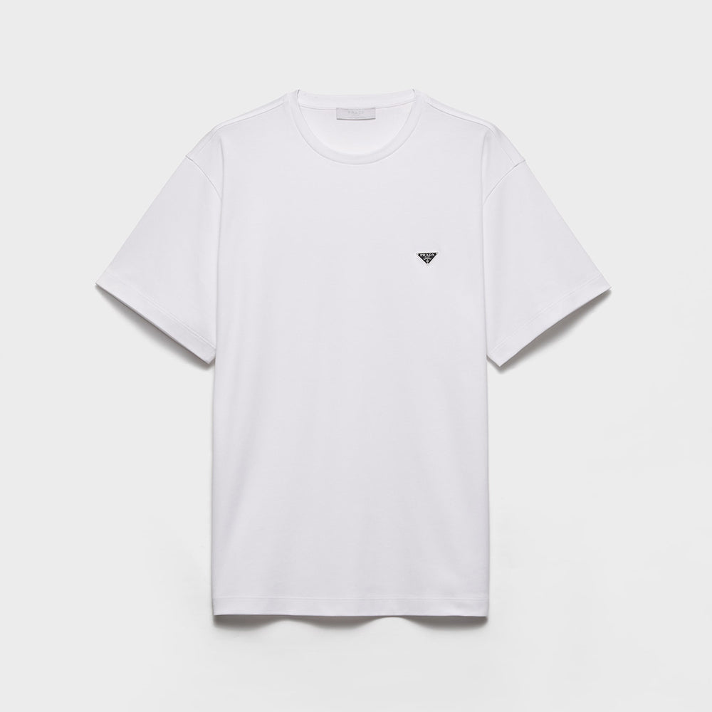 Prada Black White Cotton T-shirt #336097