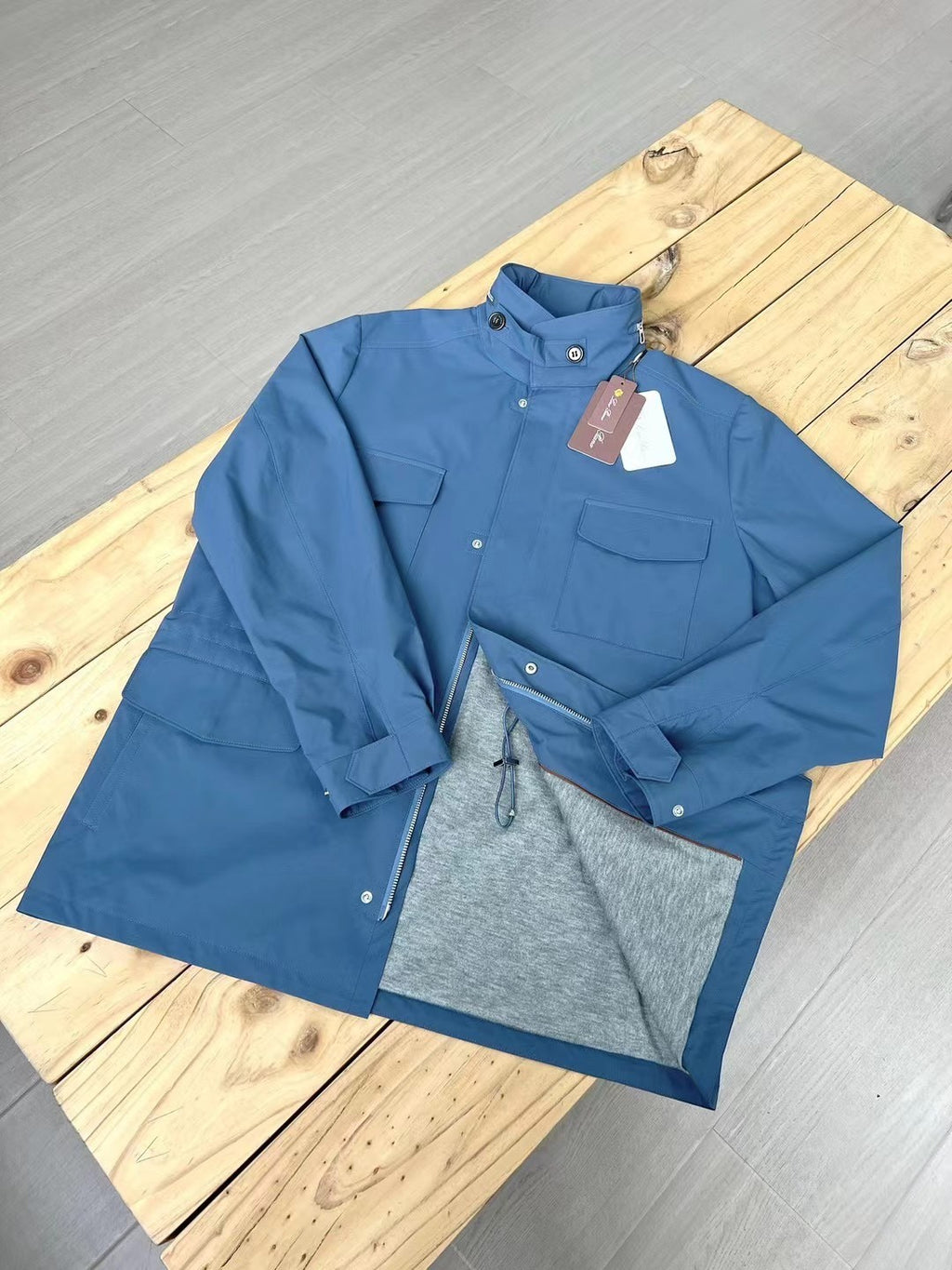 Loro Piana Standing Collar Long Sleeved Jacket #21867