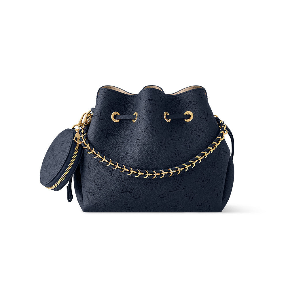 Louis Vuitton Women's Handbag Bella Moon Goddess Black Openwork All-over Print New Bucket Bag Multi-color Drawstring Chain Bag M57070 Bags #84178A