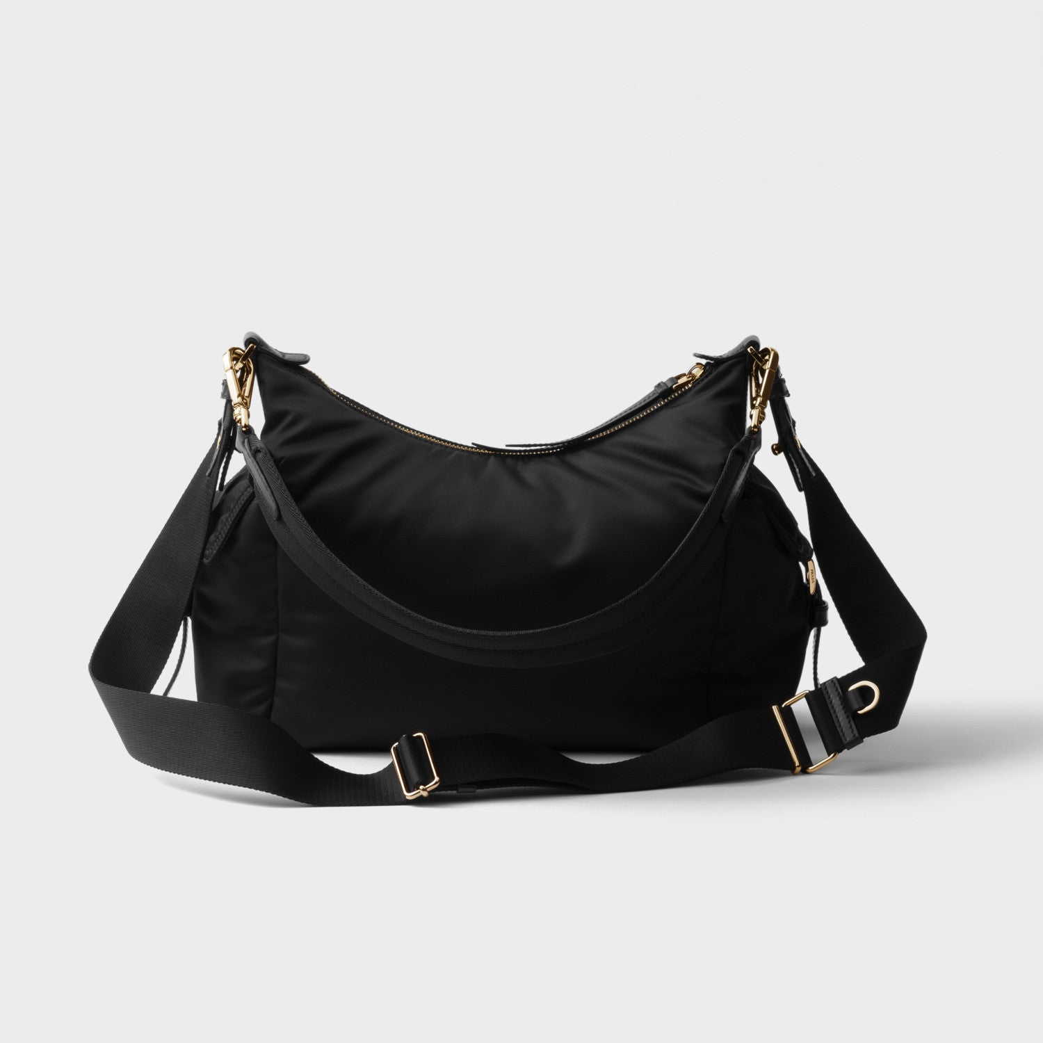 Prada Explore Women's Classic Solid Color Leather Zipper and Flap Pocket Recycled Nylon and Leather Handbag Shoulder Bag Crossbody Bag Bags #78673