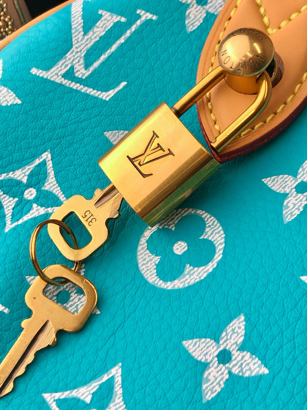 Louis Vuitton Women's Fashion Classic Lake Blue Logo Zipper Closure Leather Shoulder Bag Handbags In Small Medium And Large Sizes Crossbody Bag Bags #78664