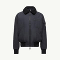 Moncler Men's Black Maulevrier Reversible Teddy Fleece Bomber Jacket #332812