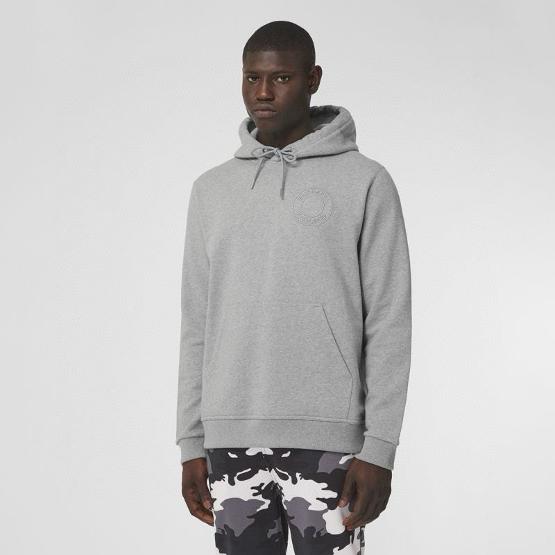Burberry Men's Spring and Autumn Solid Color Letter Embroidery Casual Hooded Long Sleeve Sweatshirt Round Neck Pullover Sweatshirt Casual Lace-Up Pants Three Piece Set #74872